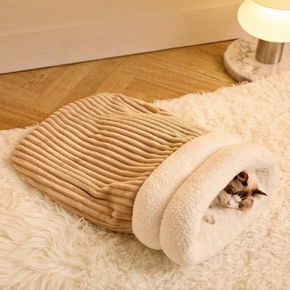 Túi ngủ cho mèo Marshmeollow size lớn ấm áp